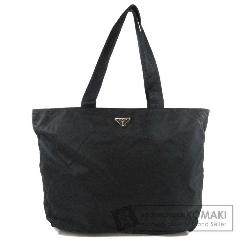 Prada Logo Tessuto Tote Bag Black
